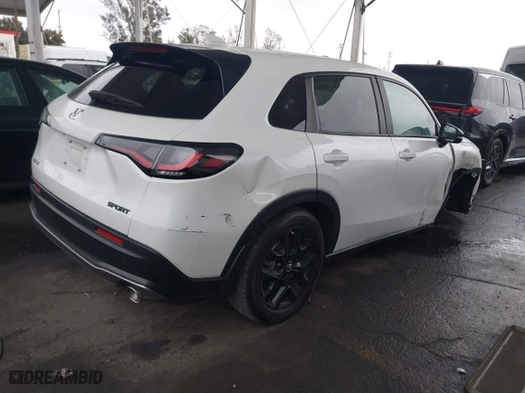 2023 Honda HR-V Sport with VIN 3CZRZ2H57PM733060, listed as a IAAI auction lot 41579913 with 26,007 mi miles. Bid and sale history available at carsss.com. Image 4.