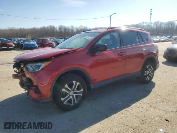 2017 Toyota RAV4 LE with VIN 2T3BFREV8HW572344, listed as a Copart auction lot 45907255 with 9,001 mi miles and Salvage Title. Bid and sale history available at carsss.com. Image 1.