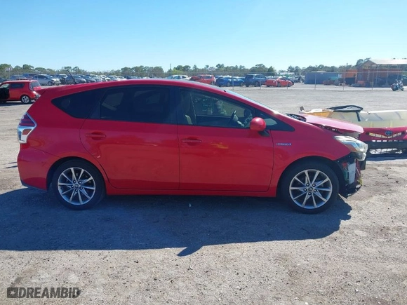 2015 Toyota Prius v Two with VIN JTDZN3EU1FJ025627, listed as a IAAI auction lot 41602632 with 99,831 mi miles. Bid and sale history available at carsss.com. Image 14.