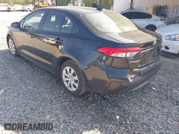 2022 Toyota Corolla LE with VIN JTDEPMAE0NJ207606, listed as a IAAI auction lot 41958548 with 92,073 mi miles. Bid and sale history available at carsss.com. Image 3.