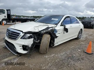 2019 Mercedes-Benz S-Class S 560 with VIN WDDUG8DB1KA451321, listed as a Copart auction lot 78450444 with 0 mi miles and Salvage Title. Bid and sale history available at carsss.com. Image 1.