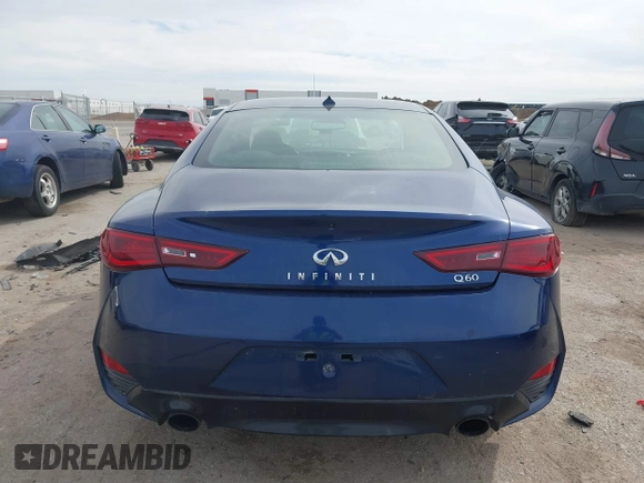 2020 Infiniti Q60 Luxe z VIN JN1EV7EK3LM340091, wystawiony jako IAAI lot #41759759 z przebiegiem 98 586 mil mil oraz . Historia ofert i sprzedaży dostępna na DreamBid. Obrazek 17.