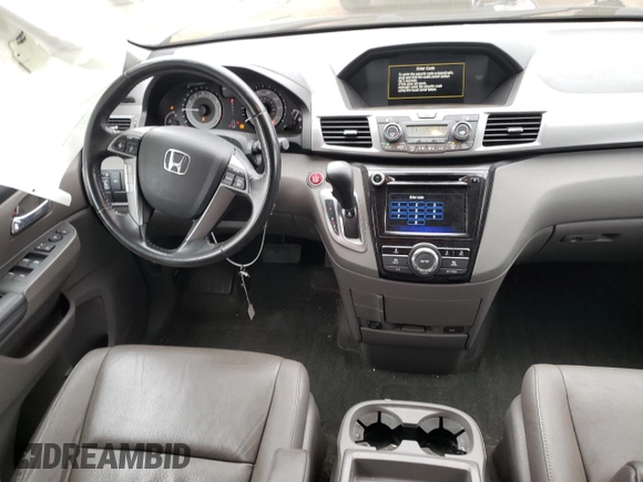 2017 Honda Odyssey EX-L with VIN 5FNRL5H68HB023916, listed as a Copart auction lot 48924965 with 121,603 mi miles and Salvage Title. Bid and sale history available at DreamBid. Image 8.