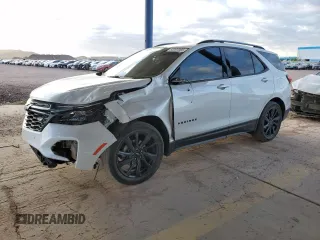 2024 Chevrolet Equinox RS z VIN 3GNAXMEGXRS228677, wystawiony jako Copart lot #53397065 z przebiegiem 44 702 mil mil oraz Szkoda całkowita • Salvage title. Historia ofert i sprzedaży dostępna na DreamBid. Obrazek 1.