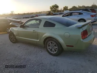 2005 Ford Mustang Deluxe with VIN 1ZVFT80N055136244, listed as a Copart auction lot 74286744 with 0 mi miles and Salvage Title. Bid and sale history available at carsss.com. Image 2.