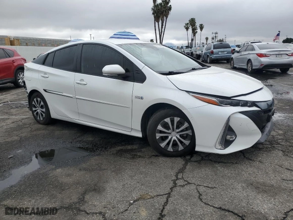 2022 Toyota Prius Prime LE with VIN JTDKAMFP1N3203566, listed as a Copart auction lot 51174025 with 156,611 mi miles and Salvage Title. Bid and sale history available at carsss.com. Image 4.