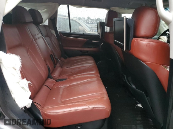 2016 Lexus LX 570 with VIN JTJHY7AX0G4192598, listed as a Copart auction lot 51861185 with 118,710 mi miles and Salvage Title. Bid and sale history available at DreamBid. Image 11.