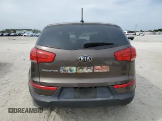 2015 Kia Sportage LX with VIN KNDPB3AC9F7698837, listed as a Copart auction lot 54319155 with 156,113 mi miles and Salvage Title. Bid and sale history available at carsss.com. Image 6.