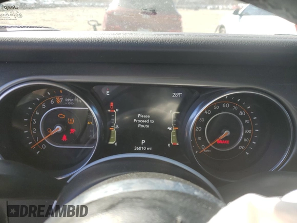 2023 Jeep Gladiator Overland z VIN 1C6HJTFG9PL547578, wystawiony jako Copart lot #47018785 z przebiegiem 36 010 mil mil oraz Szkoda całkowita • Salvage title. Historia ofert i sprzedaży dostępna na DreamBid. Obrazek 9.