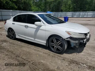 2017 Honda Accord Touring with VIN 1HGCR3F93HA025265, listed as a Copart auction lot 56406375 with 156,273 mi miles and Salvage title. Bid and sale history available at DreamBid. Image 4.