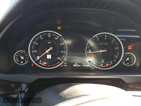 2017 BMW X6 xDrive35i with VIN 5UXKU2C30H0X47588, listed as a Copart auction lot 44593965 with 113,385 mi miles and Salvage Title. Bid and sale history available at carsss.com. Image 9.