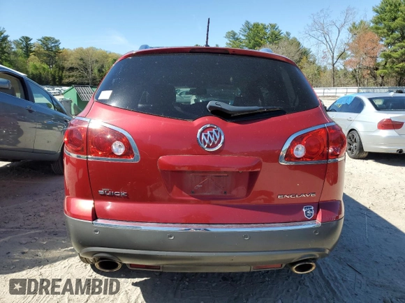 2012 Buick Enclave Leather with VIN 5GAKRCED8CJ235693, listed as a Copart auction lot 55089775 with 123,235 mi miles and Clean Title. Bid and sale history available at carsss.com. Image 6.