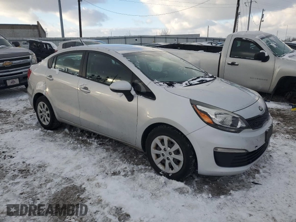 2017 Kia Rio LX with VIN KNADM4A35H6035189, listed as a Copart auction lot 87454364 with 60,706 mi miles and Salvage Title. Bid and sale history available at carsss.com. Image 4.