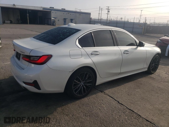 2019 BMW 3 Series 330i with VIN WBA5R1C56KFH02347, listed as a Copart auction lot 83674694 with 83,528 mi miles and Salvage Title. Bid and sale history available at carsss.com. Image 3.