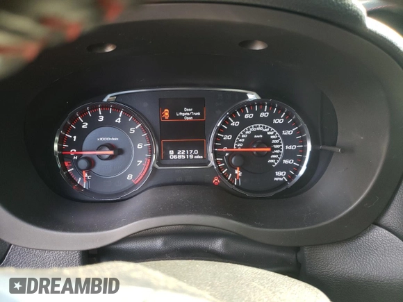 2018 Subaru WRX with VIN JF1VA1A61J9821848, listed as a Copart auction lot 54544475 with 68,519 mi miles and Clean Title. Bid and sale history available at carsss.com. Image 9.