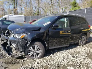 2019 Nissan Pathfinder SL z VIN 5N1DR2MM6KC640730, wystawiony jako Copart lot #51925625 z przebiegiem 63 428 mil mil oraz Szkoda całkowita • Salvage title. Historia ofert i sprzedaży dostępna na DreamBid. Obrazek 1.