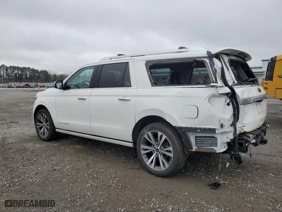2020 Ford Expedition Max Platinum with VIN 1FMJK1MT8LEA13042, listed as a Copart auction lot 44557155 with 59,312 mi miles and Salvage Title. Bid and sale history available at carsss.com. Image 2.