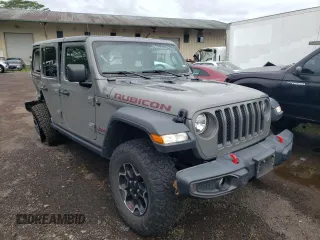 2023 Jeep Wrangler Rubicon with VIN 1C4HJXFNXPW693260, listed as a Copart auction lot 60275285 with 45,390 mi miles and Clean title. Bid and sale history available at DreamBid. Image 4.