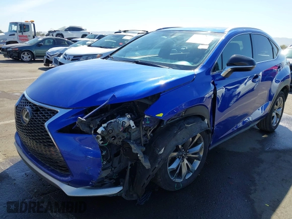 2015 Lexus NX 200t with VIN JTJYARBZ6F2018562, listed as a IAAI auction lot 41589952 with 161,182 mi miles. Bid and sale history available at carsss.com. Image 6.