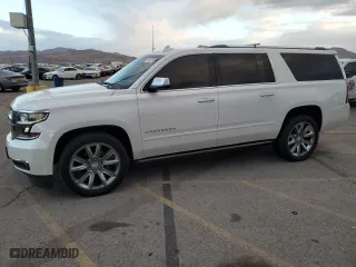 2018 Chevrolet Suburban Premier with VIN 1GNSCJKC4JR179631, listed as a Copart auction lot 75852974 with 82,008 mi miles and Salvage Title. Bid and sale history available at carsss.com. Image 1.