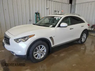 2015 Infiniti QX70 with VIN JN8CS1MW7FM480524, listed as a Copart auction lot 49321885 with 85,308 mi miles and Non Repairable. Bid and sale history available at DreamBid. Image 1.