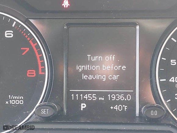 2015 Audi Q5 Premium with VIN WA1CFAFPXFA113229, listed as a IAAI auction lot 41805623 with 111,455 mi miles. Bid and sale history available at carsss.com. Image 15.