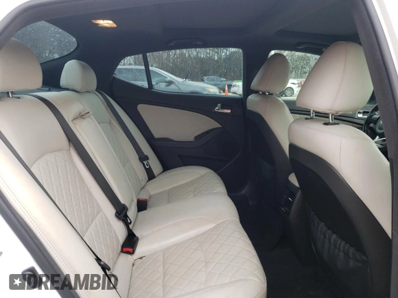 2015 Kia Optima SX Turbo with VIN 5XXGR4A63FG453826, listed as a Copart auction lot 46898225 with 140,782 mi miles and Salvage Title. Bid and sale history available at carsss.com. Image 10.