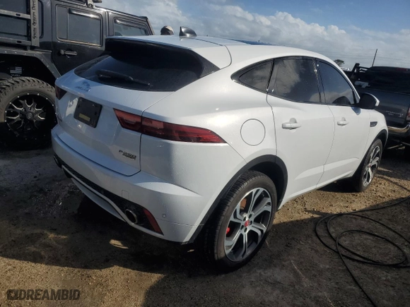 2020 Jaguar E-PACE Checkered Flag Edition with VIN SADF12FX8L1Z82872, listed as a Copart auction lot 76654504 with 37,621 mi miles and Non Repairable. Bid and sale history available at carsss.com. Image 3.
