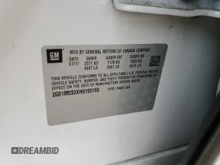 2017 Cadillac XTS Luxury with VIN 2G61M5S3XH9199169, listed as a Copart auction lot 51313155 with 60,110 mi miles and Salvage Title. Bid and sale history available at DreamBid. Image 14.