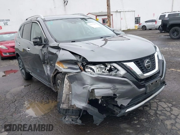 2019 Nissan Rogue SV with VIN 5N1AT2MV3KC791036, listed as a IAAI auction lot 41637400 with 119,653 mi miles. Bid and sale history available at carsss.com. Image 1.