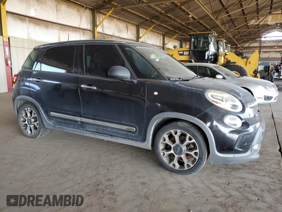2014 FIAT 500L Trekking with VIN ZFBCFADH9EZ006709, listed as a Copart auction lot 74635554 with 226,791 mi miles and Clean Title. Bid and sale history available at carsss.com. Image 4.