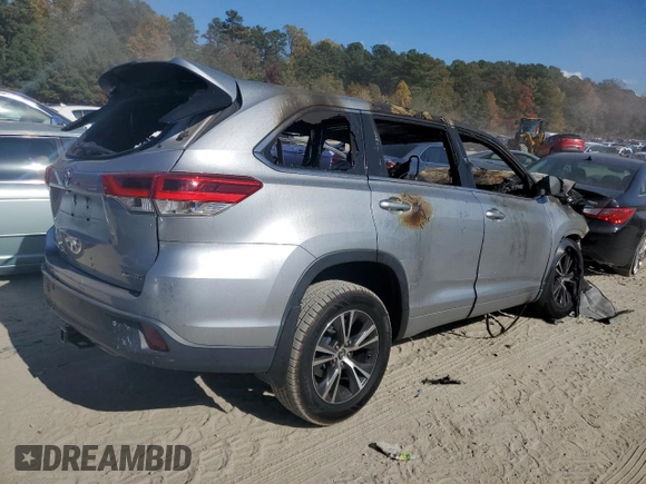 2017 Toyota Highlander with VIN NOVIN77499314, listed as a Copart auction lot 43692465 with Not provided miles and Non repairable. Bid and sale history available at DreamBid. Image 3.