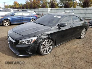 2018 Mercedes-Benz CLA with VIN WDDSJ4GB5JN519592, listed as a Copart auction lot 75482054 with 62,428 mi miles and Salvage Title. Bid and sale history available at carsss.com. Image 1.