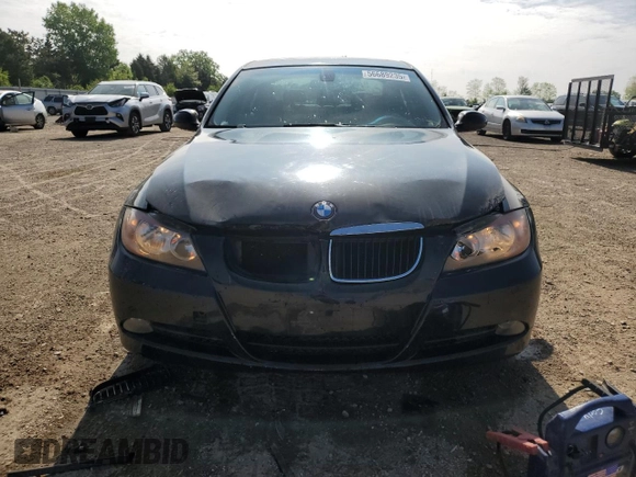 2007 BMW 3 Series 328i with VIN WBAVC53567FZ81411, listed as a Copart auction lot 56689235 with 143,823 mi miles and Salvage title. Bid and sale history available at DreamBid. Image 5.