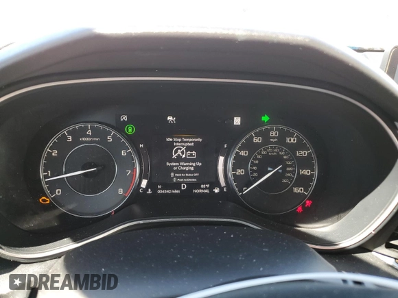 2021 Acura TLX w/Advance Package with VIN 19UUB5F62MA003777, listed as a Copart auction lot 48398195 with 34,342 mi miles and Non Repairable. Bid and sale history available at carsss.com. Image 9.