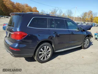 2016 Mercedes-Benz GL with VIN 4JGDF6EEXGA662143, listed as a Copart auction lot 76980574 with 0 mi miles and Salvage Title. Bid and sale history available at carsss.com. Image 3.