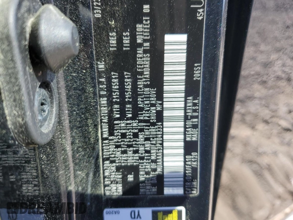2023 Toyota Corolla Cross L z VIN 7MUAAAAG3PV048334, wystawiony jako Copart lot #49766615 z przebiegiem 39 964 mil mil oraz Szkoda całkowita • Salvage title. Historia ofert i sprzedaży dostępna na DreamBid. Obrazek 13.