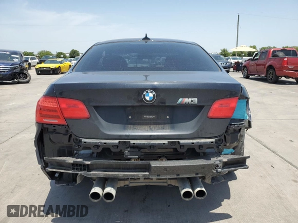2013 BMW M3 with VIN WBSKG9C51DJ593599, listed as a Copart auction lot 61755564 with 92,420 mi miles and Salvage Title. Bid and sale history available at carsss.com. Image 6.