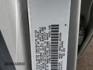 2002 Toyota Prius with VIN JT2BK18U420070077, listed as a Copart auction lot 44792545 with 70,407 mi miles and Salvage Title. Bid and sale history available at carsss.com. Image 12.