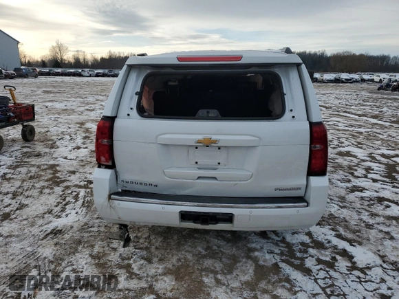 2019 Chevrolet Suburban Premier with VIN 1GNSKJKC6KR336564, listed as a Copart auction lot 84192464 with 44,581 mi miles and Salvage Title. Bid and sale history available at DreamBid. Image 6.