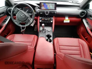 2023 Lexus IS with VIN JTHAP1D28P5003371, listed as a Copart auction lot 62139904 with 15,662 mi miles and Salvage Title. Bid and sale history available at carsss.com. Image 8.