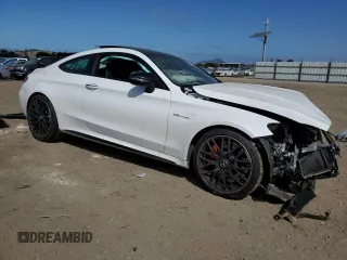 2017 Mercedes-Benz C 63 S AMG with VIN WDDWJ8HB0HF504347, listed as a Copart auction lot 56068935 with 31,010 mi miles and Salvage Title. Bid and sale history available at DreamBid. Image 4.