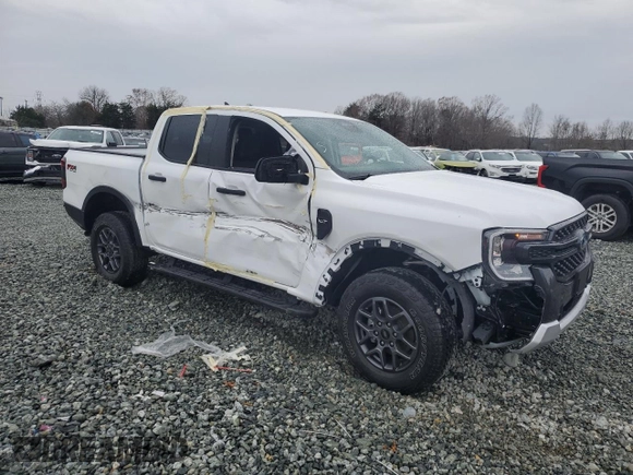 2024 Ford Ranger XLT with VIN 1FTER4HH9RLE29338, listed as a Copart auction lot 83814124 with 0 mi miles and Salvage Title. Bid and sale history available at carsss.com. Image 4.