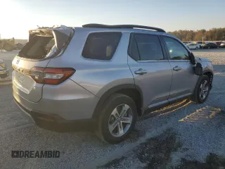 2024 Honda Pilot EX-L 7 Passenger with VIN 5FNYG1H55RB031828, listed as a Copart auction lot 76163374 with 12,833 mi miles and Salvage Title. Bid and sale history available at carsss.com. Image 3.