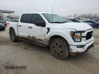 2023 Ford F-150 XL with VIN 1FTEW1EPXPKF33908, listed as a Copart auction lot 44173875 with 27,678 mi miles and Salvage Title. Bid and sale history available at carsss.com. Image 4.