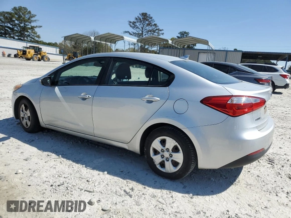 2016 Kia Forte LX with VIN KNAFK4A61G5495138, listed as a Copart auction lot 50738065 with 105,648 mi miles and Salvage Title. Bid and sale history available at carsss.com. Image 2.