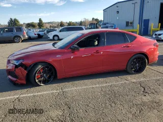 2023 Acura TLX Type S w/Performance Tire with VIN 19UUB7F98PA002188, listed as a Copart auction lot 88444055 with 0 mi miles and Salvage Title. Bid and sale history available at carsss.com. Image 1.