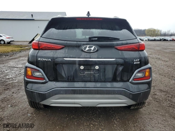 2021 Hyundai Kona Ultimate with VIN KM8K5CA54MU612038, listed as a Copart auction lot 50702865 with 28,593 mi miles and Salvage Title. Bid and sale history available at carsss.com. Image 6.