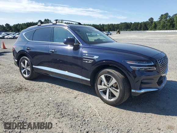 2024 Genesis GV80 with VIN KMUHBDSB2RU200772, listed as a Copart auction lot 61244085 with 22,296 mi miles and Salvage title. Bid and sale history available at DreamBid. Image 4.