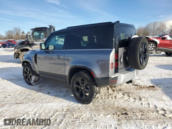 2023 Land Rover Defender S with VIN SALEJ6EX7P2243744, listed as a Copart auction lot 88471945 with 18,822 mi miles and Salvage title. Bid and sale history available at DreamBid. Image 2.